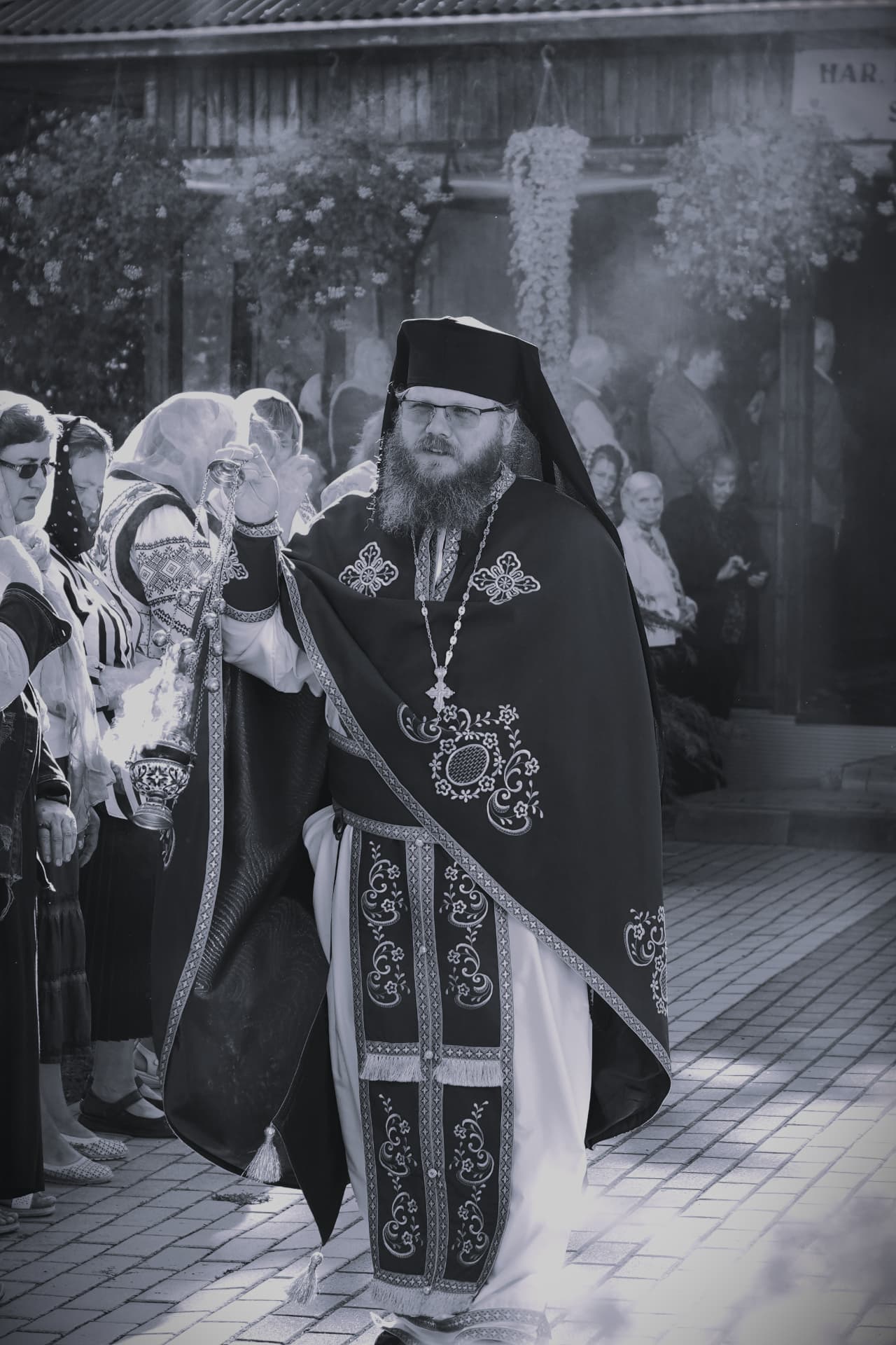 Moment solemn din ceremonia de botez
